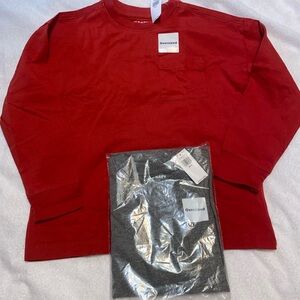 Old Navy Red and Gray Long Sleeve Tees
